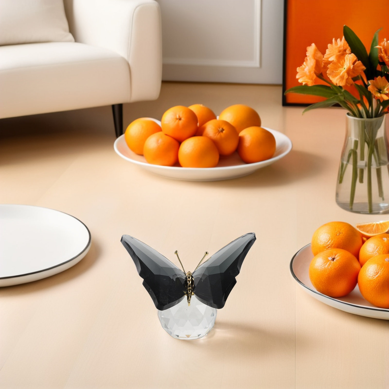 Paper Weight Crystal - Glass Butterfly Paperweight Crystal Clear Butterfly