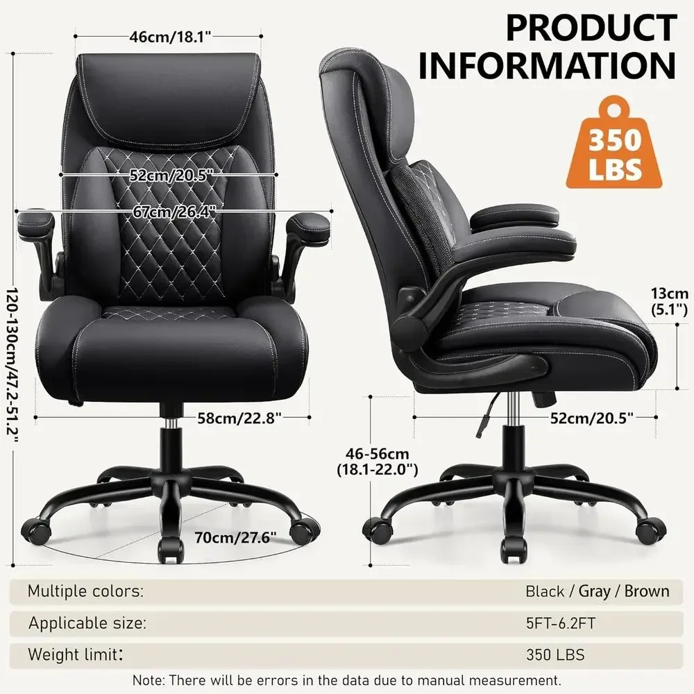 Ergonomic Lumbar Support Offic - Leather Desk Pad recension och pris