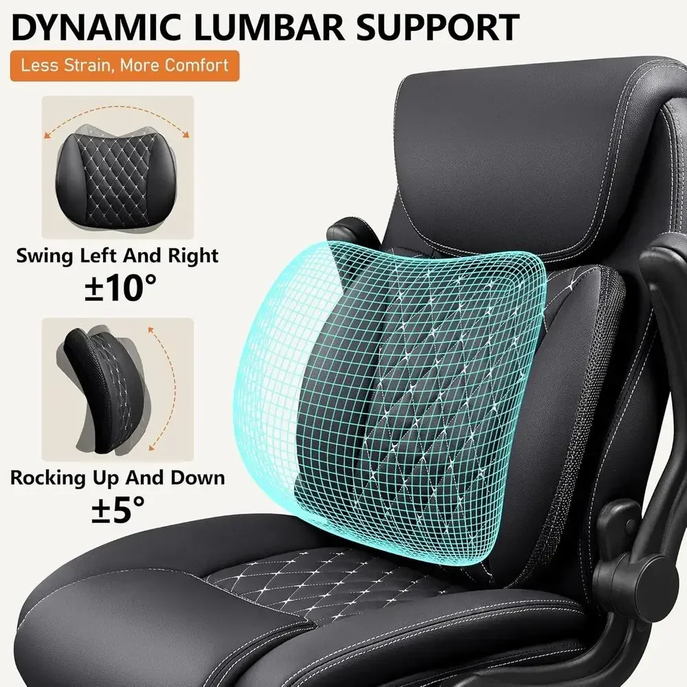Ergonomic Lumbar Support Offic - Leather Desk Pad recension och pris