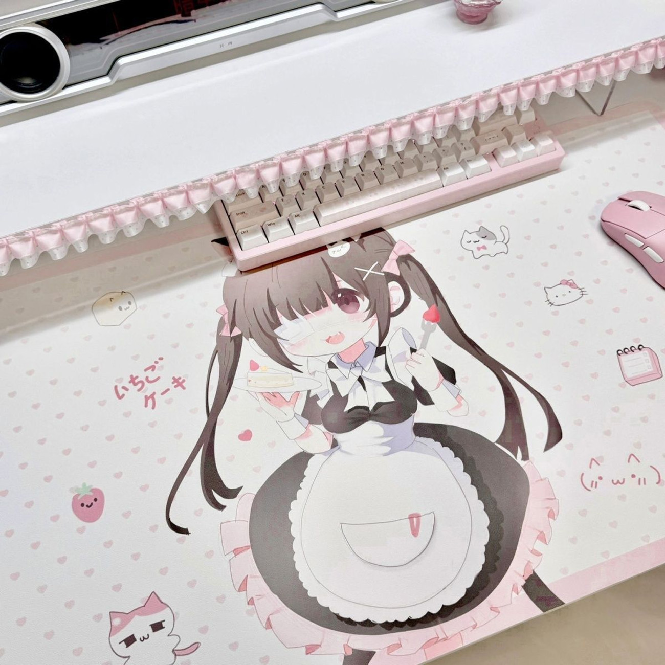 Cute Anime Maid Girl PU Leathe - Leather Desk Pad recension och pris
