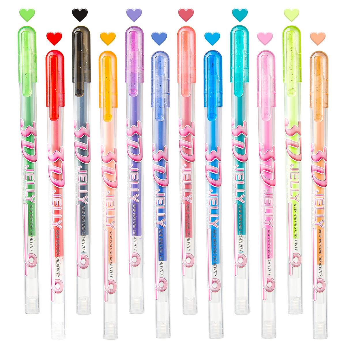 SHANDS 12PCS 3D Jelly Gel Pens - Copic Marker Sketch recension och pris