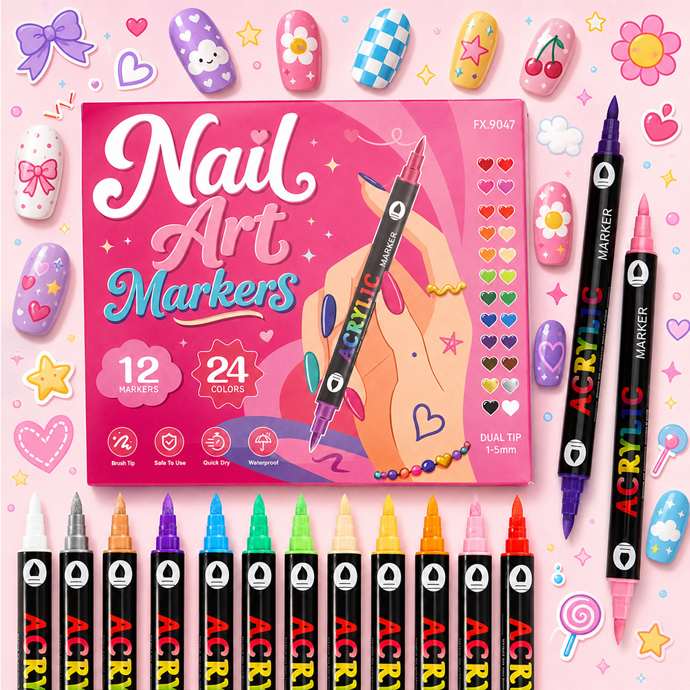 24 Colors Dual‑Tip Acrylic Pai - Copic Marker Sketch recension och pris