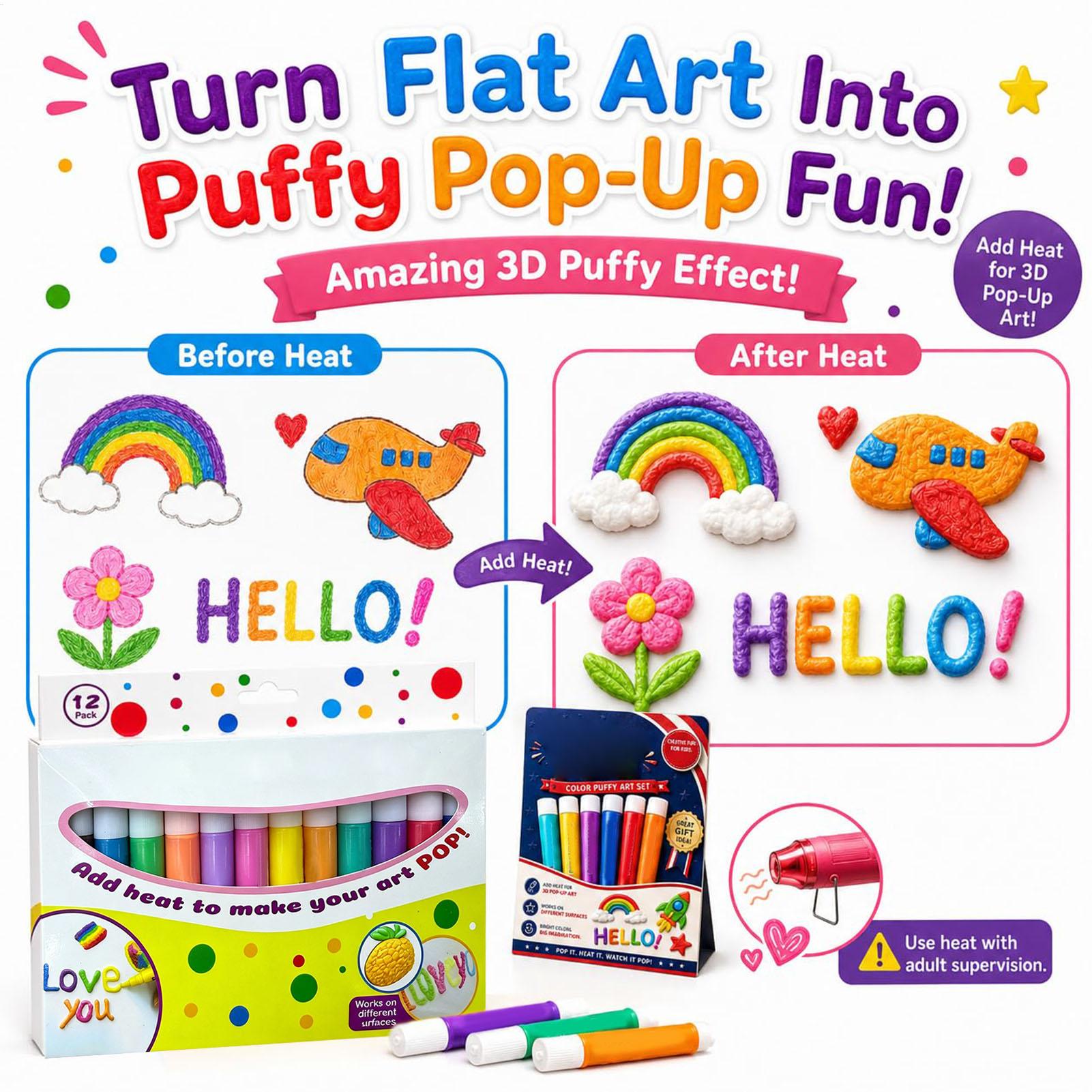 3D Bubble Pen Set Colorful Han - Copic Marker Sketch recension och pris