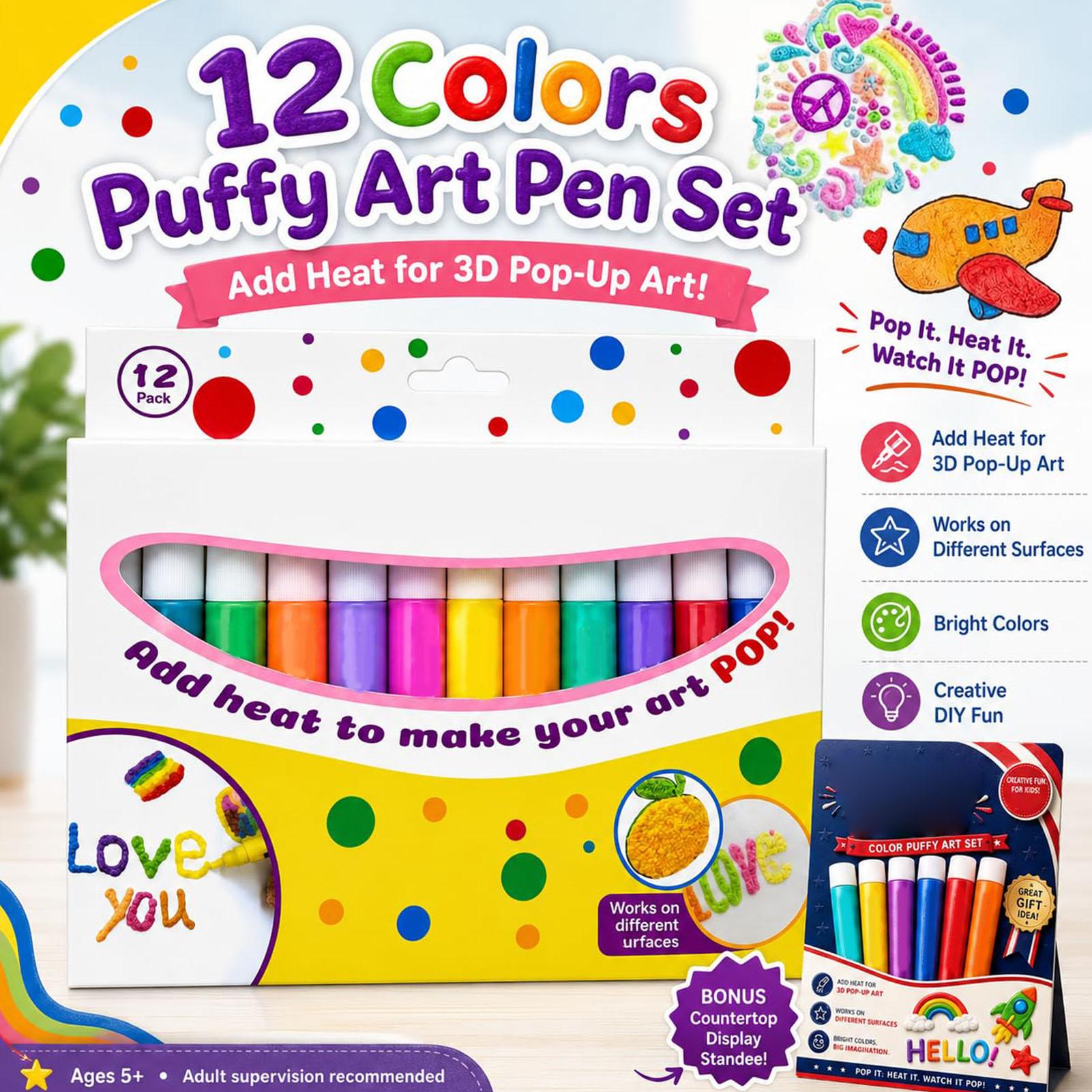 3D Bubble Pen Set Colorful Han - Copic Marker Sketch recension och pris