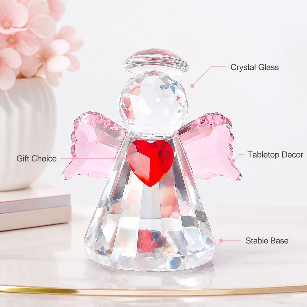 New Faceted Finish Crystal Ang - Paper Weight Crystal recension och pris
