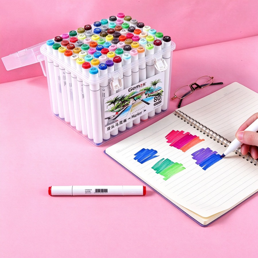 Gezhimei Dual Tip Markers, Dou - Copic Marker Sketch recension och pris