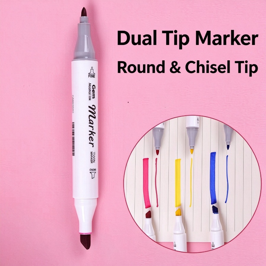 Gezhimei Dual Tip Markers, Dou - Copic Marker Sketch recension och pris