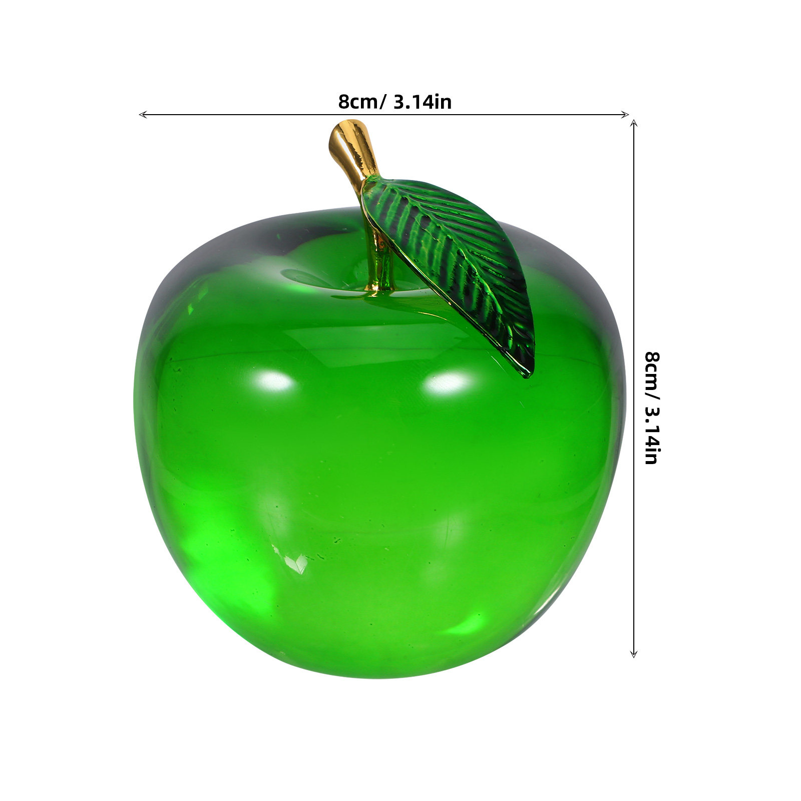 Apple Decoration Small Realist - Paper Weight Crystal recension och pris