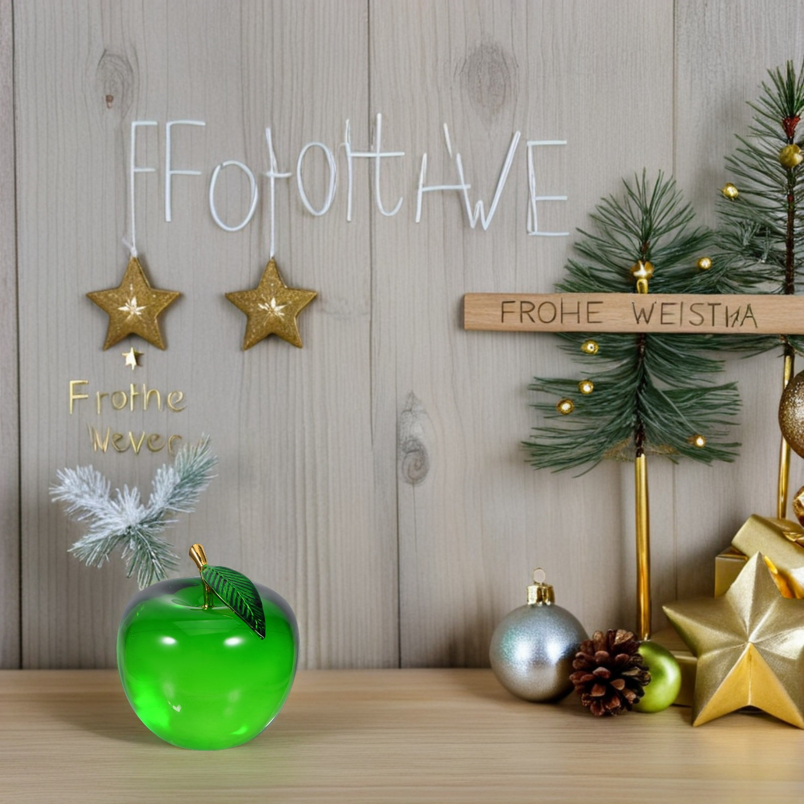 Apple Decoration Small Realist - Paper Weight Crystal recension och pris